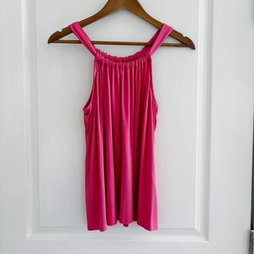 Trina Turk Pink Viscose Tank Top Small